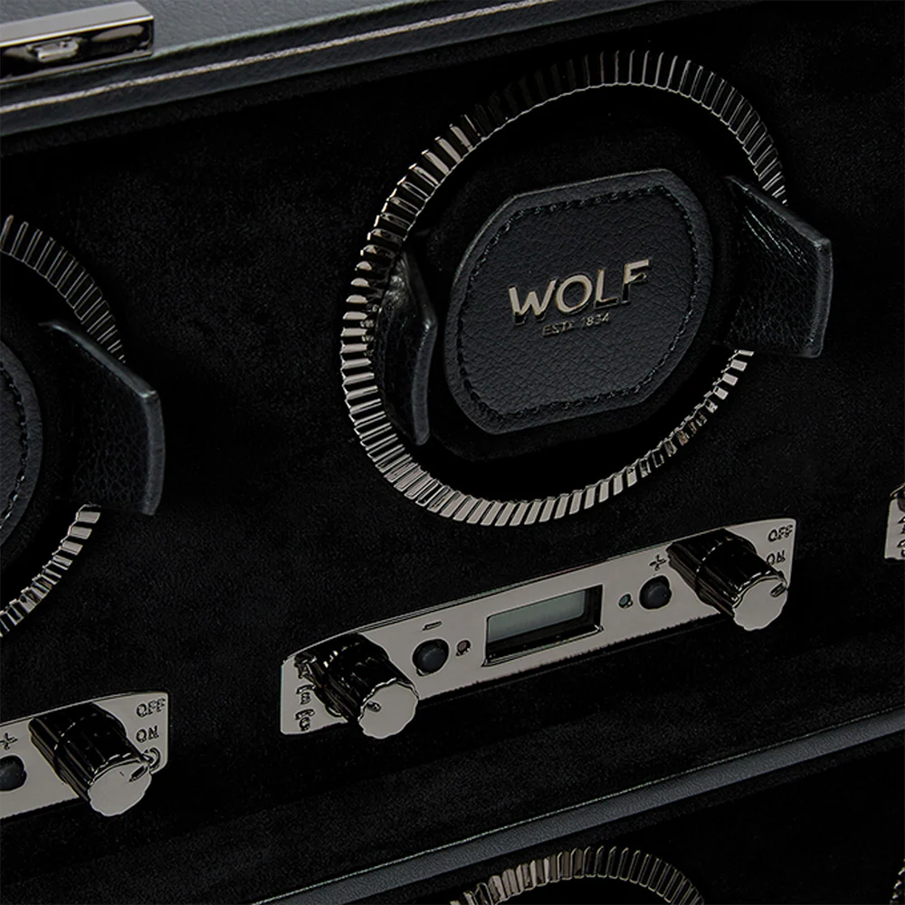 British Racing 8 Piece Watch Winder - Black - Image 4
