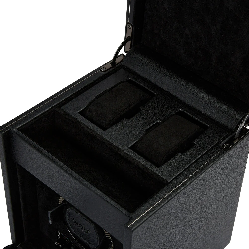 British Racing Single Watch Winder with Storage - Black - Image 5