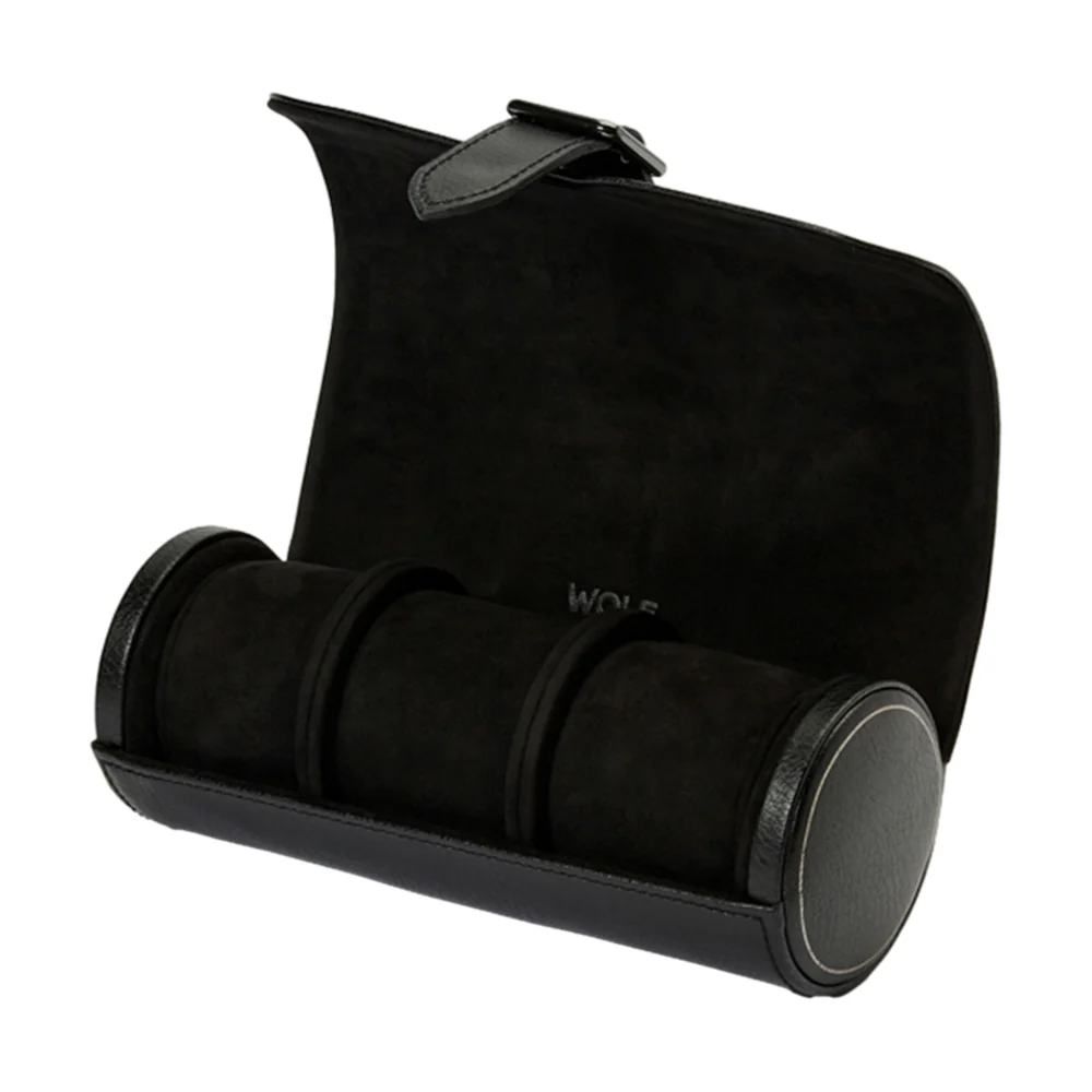 British Racing Triple Watch Roll - Black - Image 2