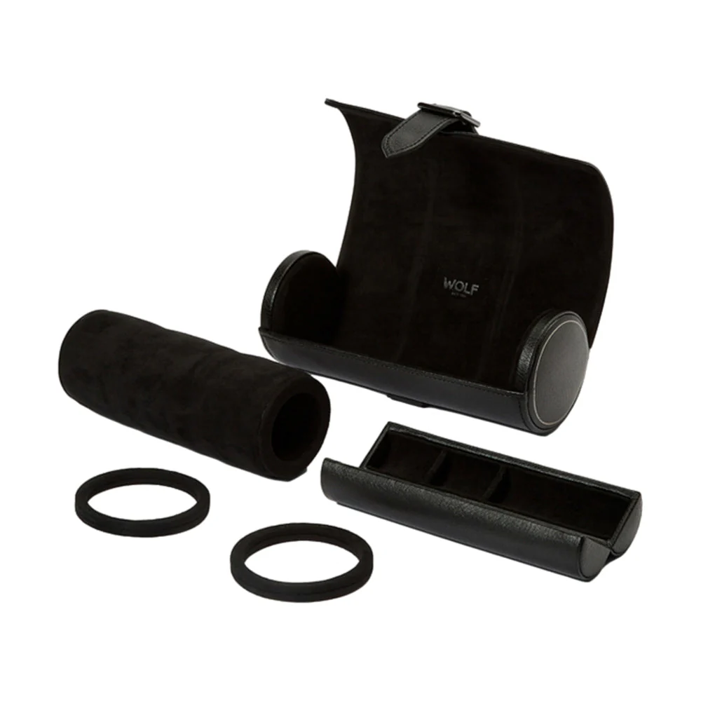 British Racing Triple Watch Roll - Black - Image 6