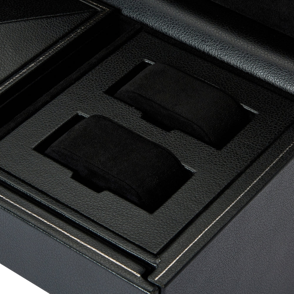 British Racing Triple Watch Winder with Storage - Black - Image 6