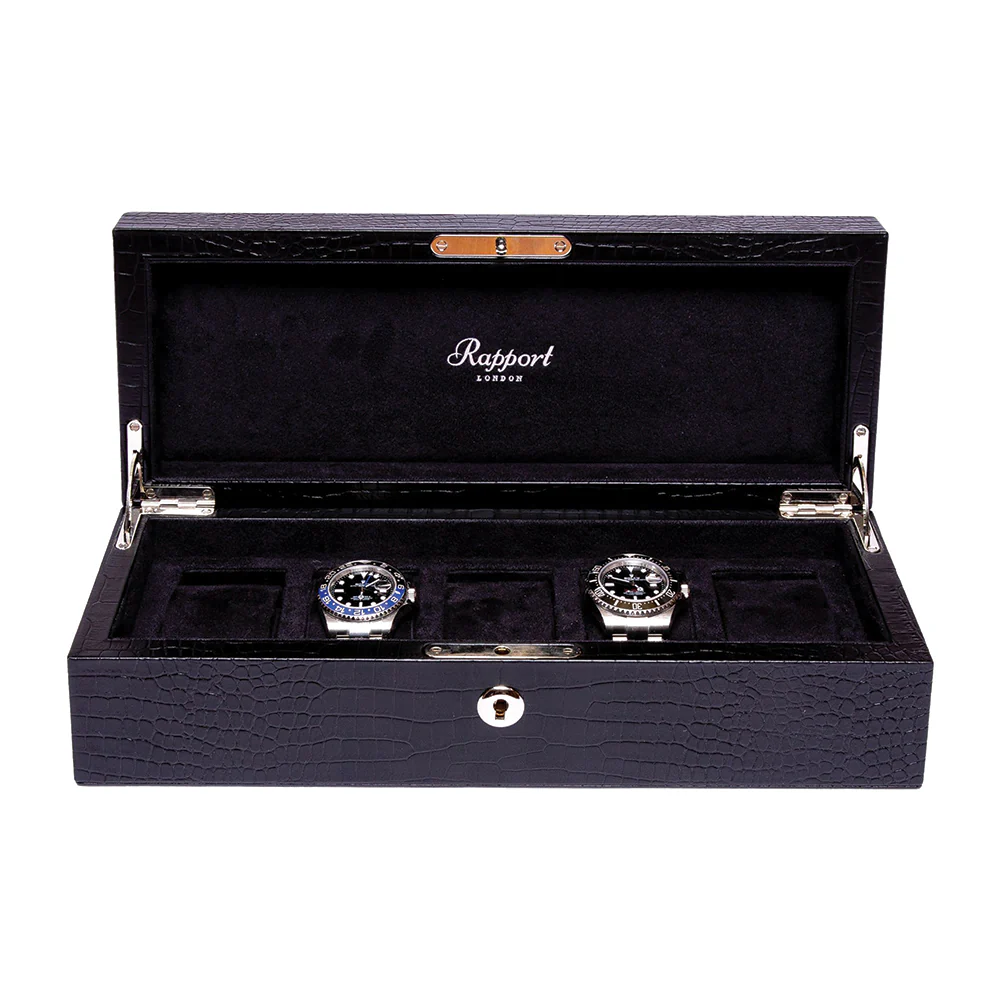 Brompton Five Watch Box - Black - Image 2