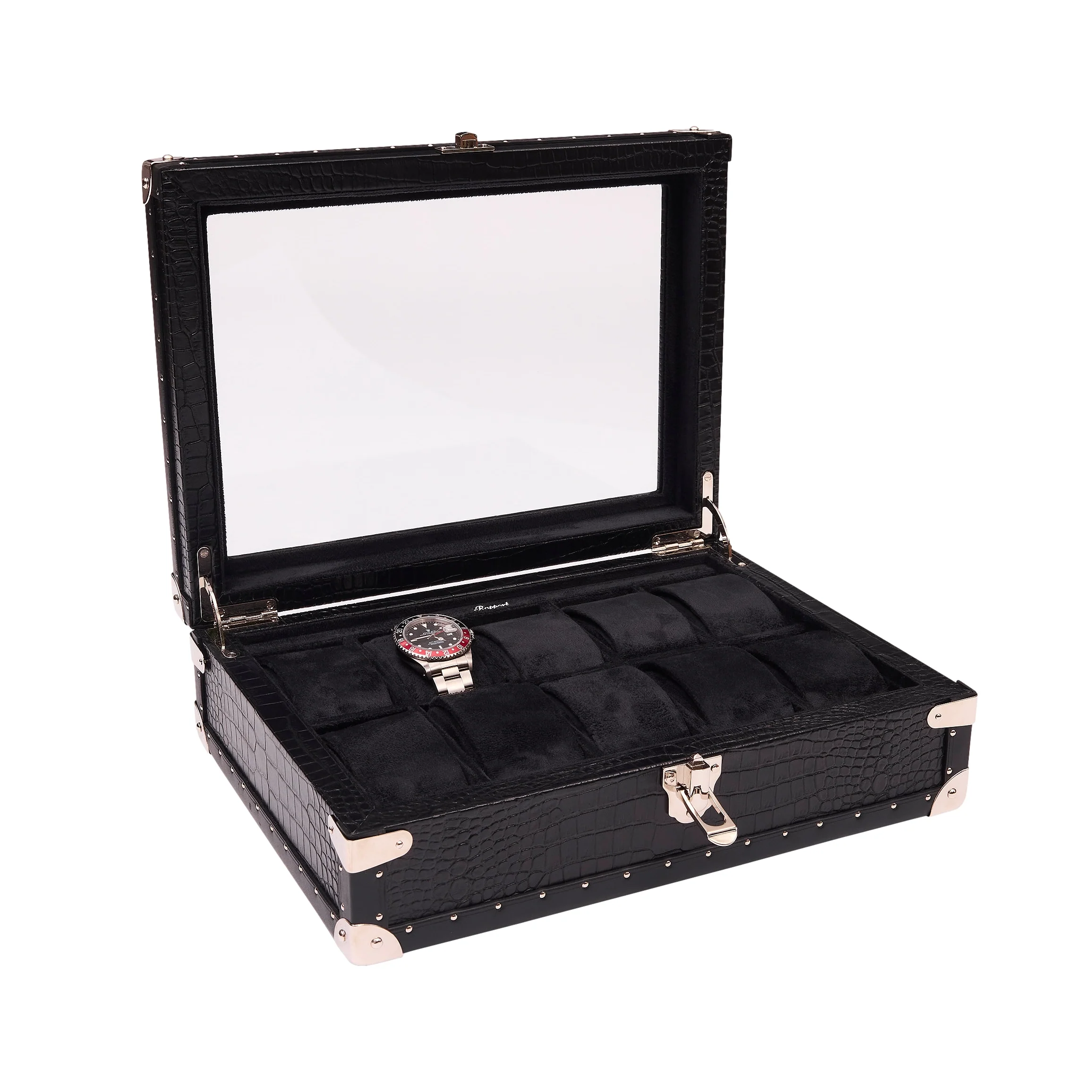 Brompton Optic Ten Watch Box - Black - Image 2