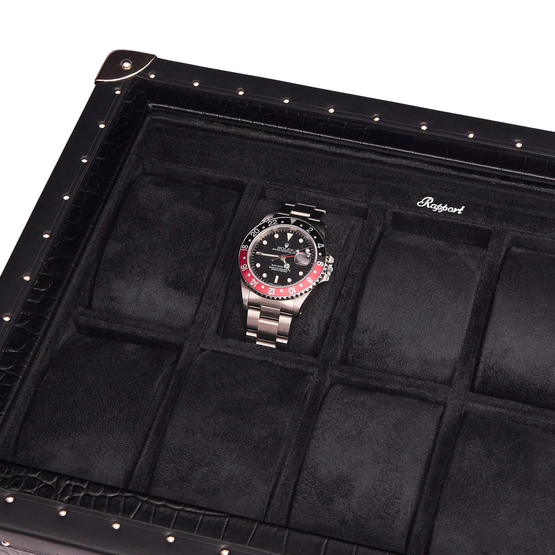 Brompton Optic Ten Watch Box - Black - Image 3