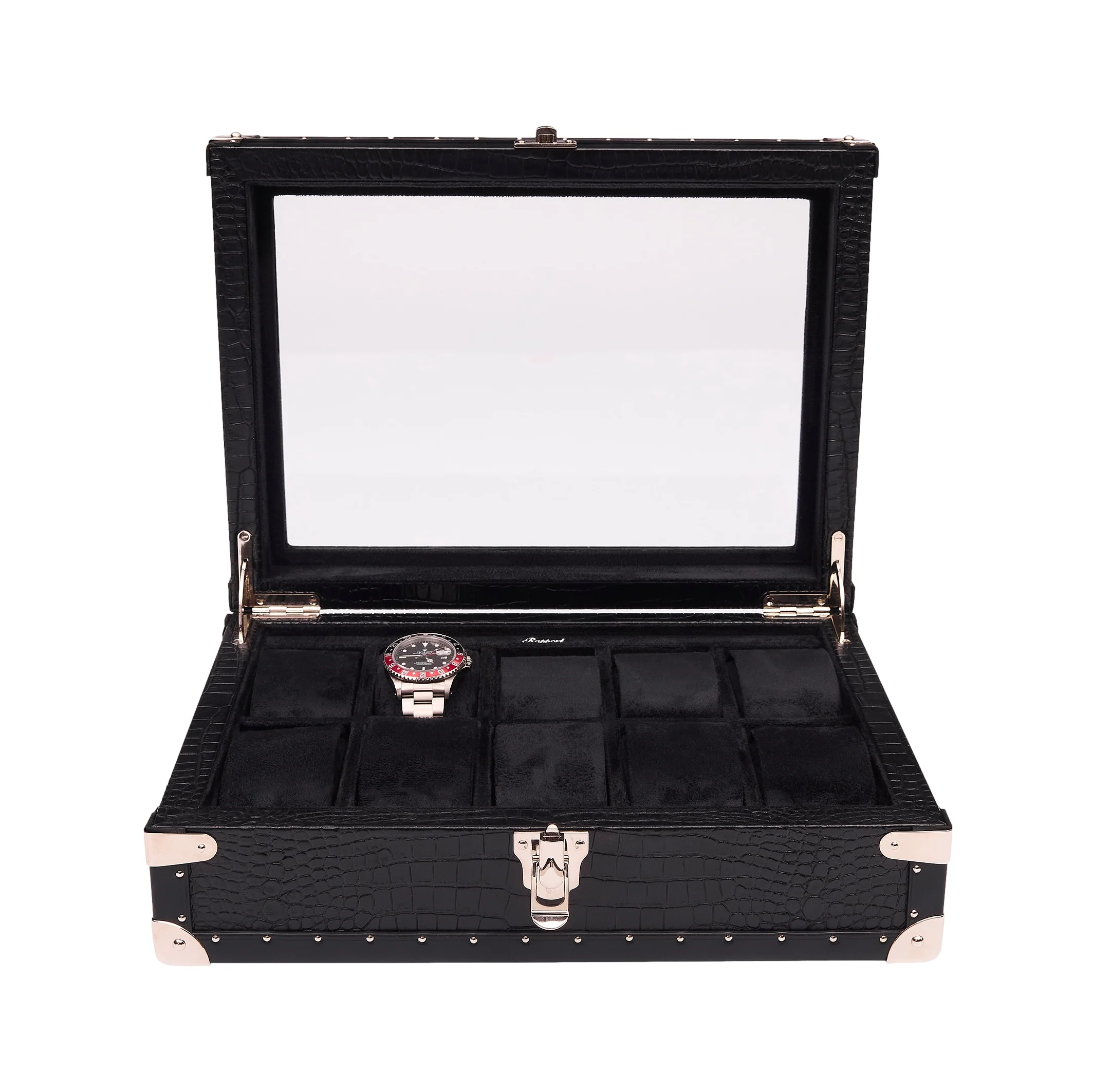 Brompton Optic Ten Watch Box - Black - Image 4
