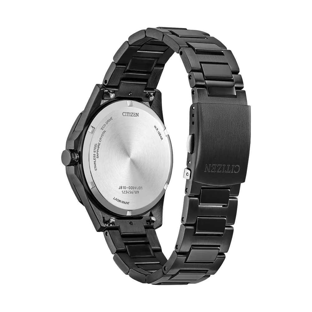 Brycen Sport Casual Eco-Drive 42mm - Black on Bracelet - Image 2