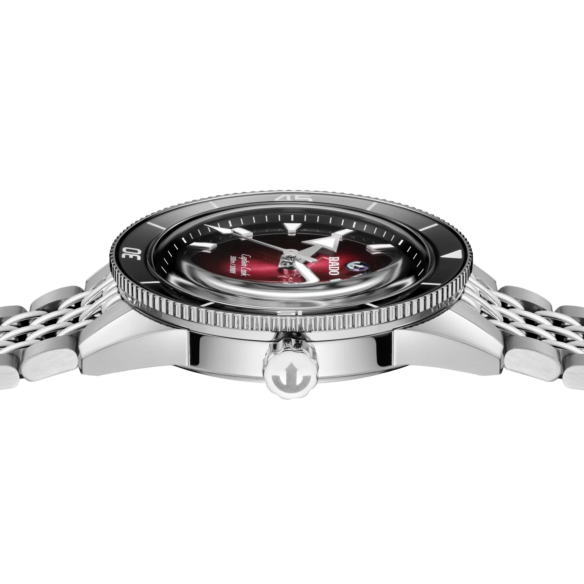 Captain Cook Automatic 39mm - Red on Bracelet w/ Two Extra Straps - Image 3