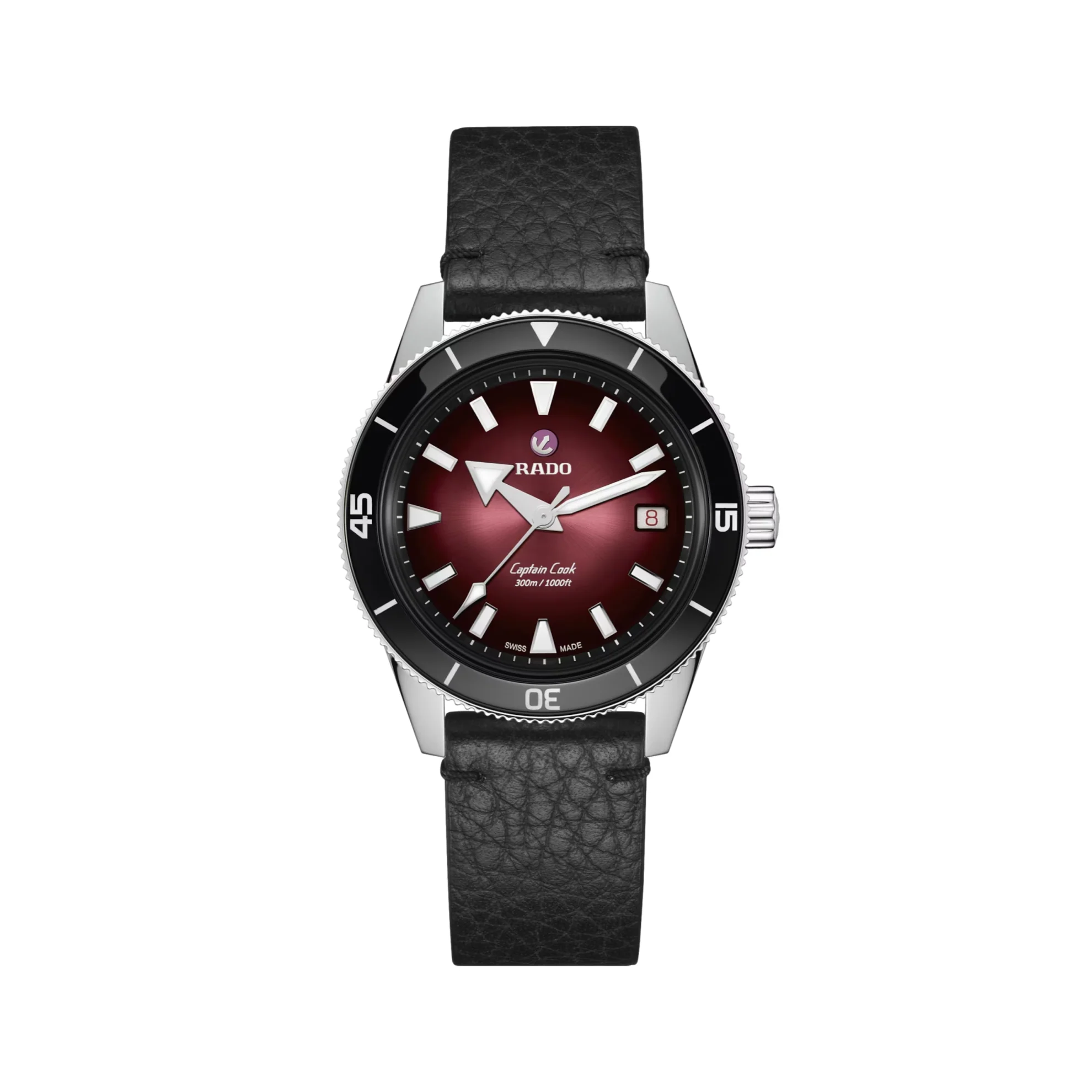 Captain Cook Automatic 39mm - Red on Bracelet w/ Two Extra Straps - Image 7