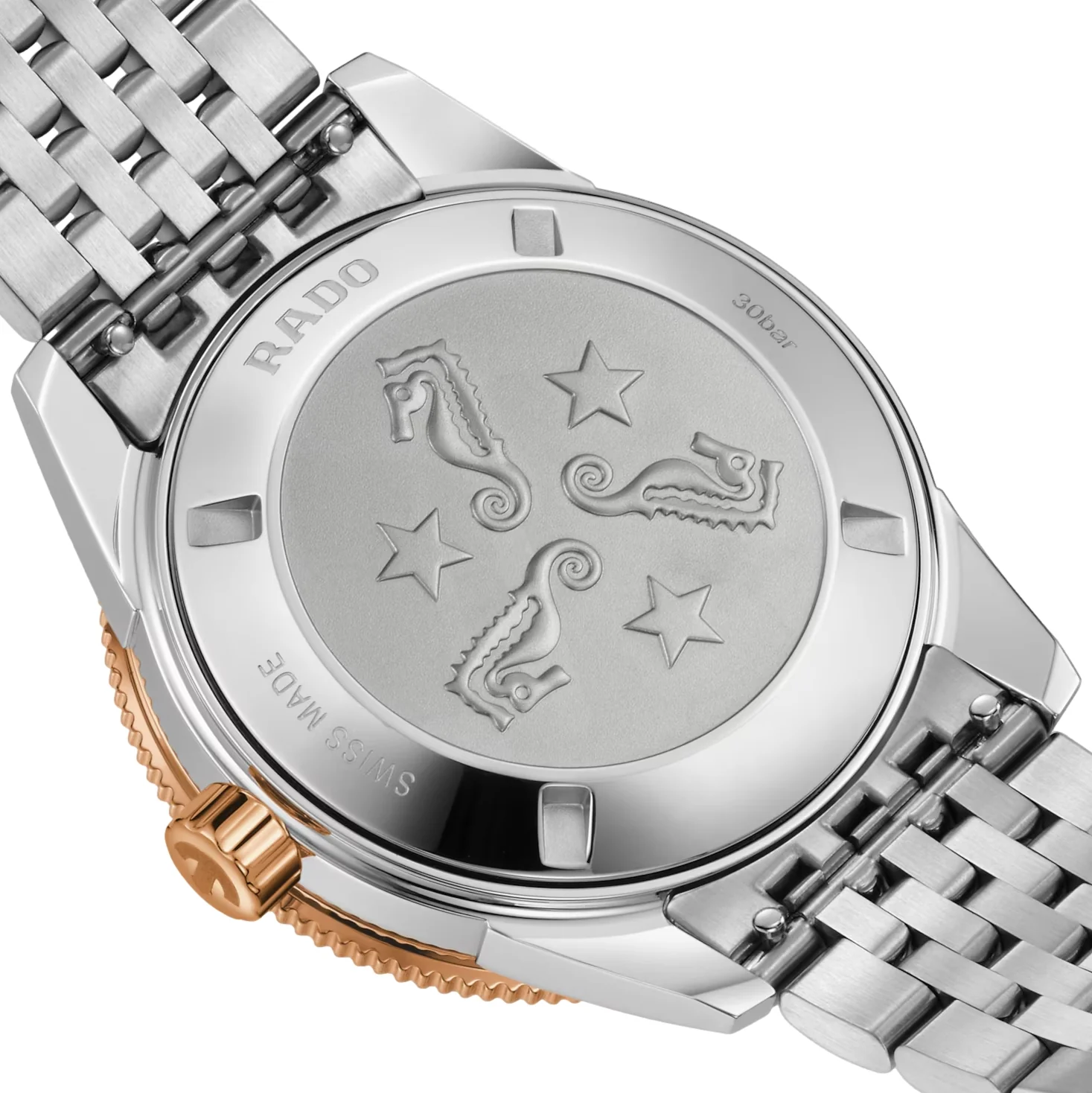 Captain Cook Automatic Bi-Color Rose Gold and Steel 39mm - Blue on Bracelet - Image 4