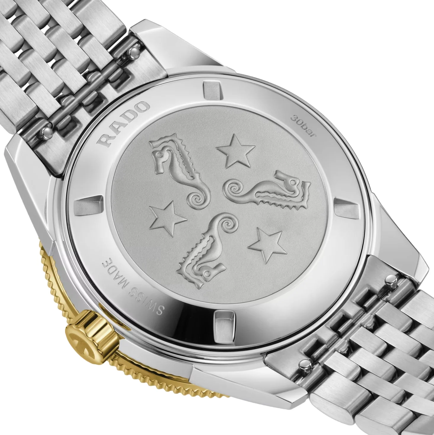 Captain Cook Automatic Bi-Color Yellow Gold and Steel 39mm - Green on Bracelet - Image 4