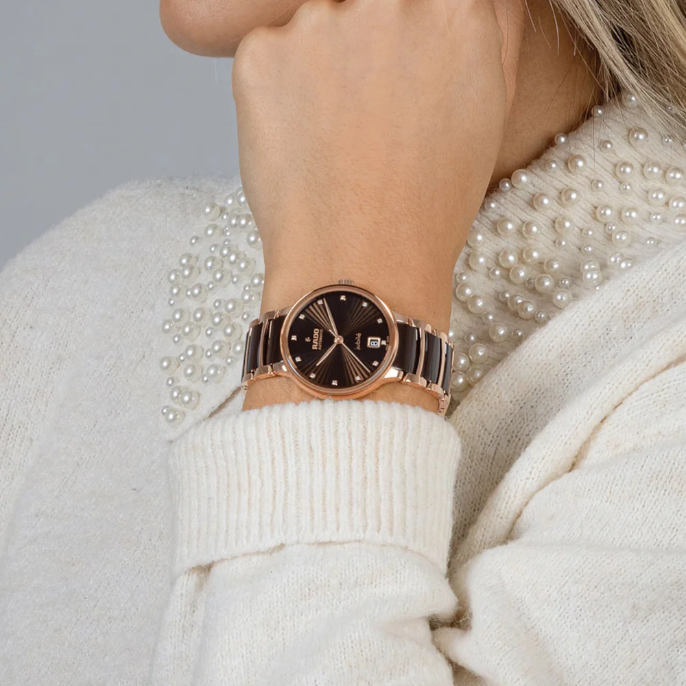 Centrix Automatic Diamonds 35mm - Brown on Bracelet - Image 2