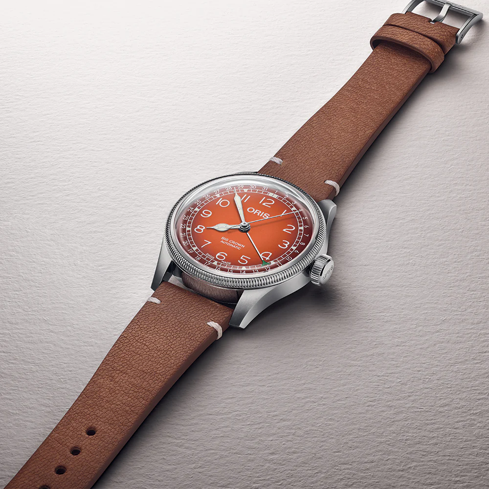 Big Crown Cervo Volante 40mm - Orange on Leather Strap - Image 2