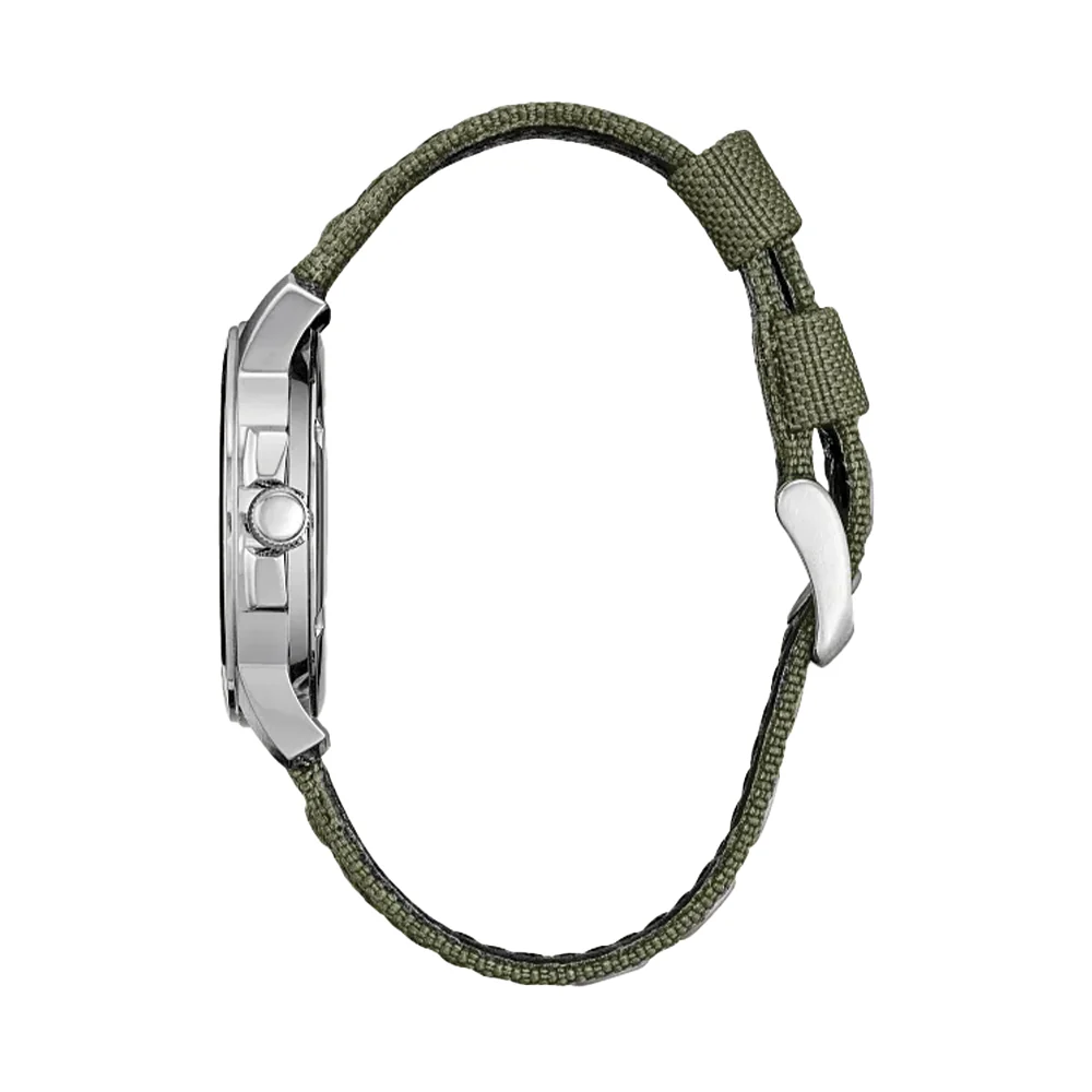Garrison Eco-Drive 37mm - Black on Green Nylon Strap - Image 4