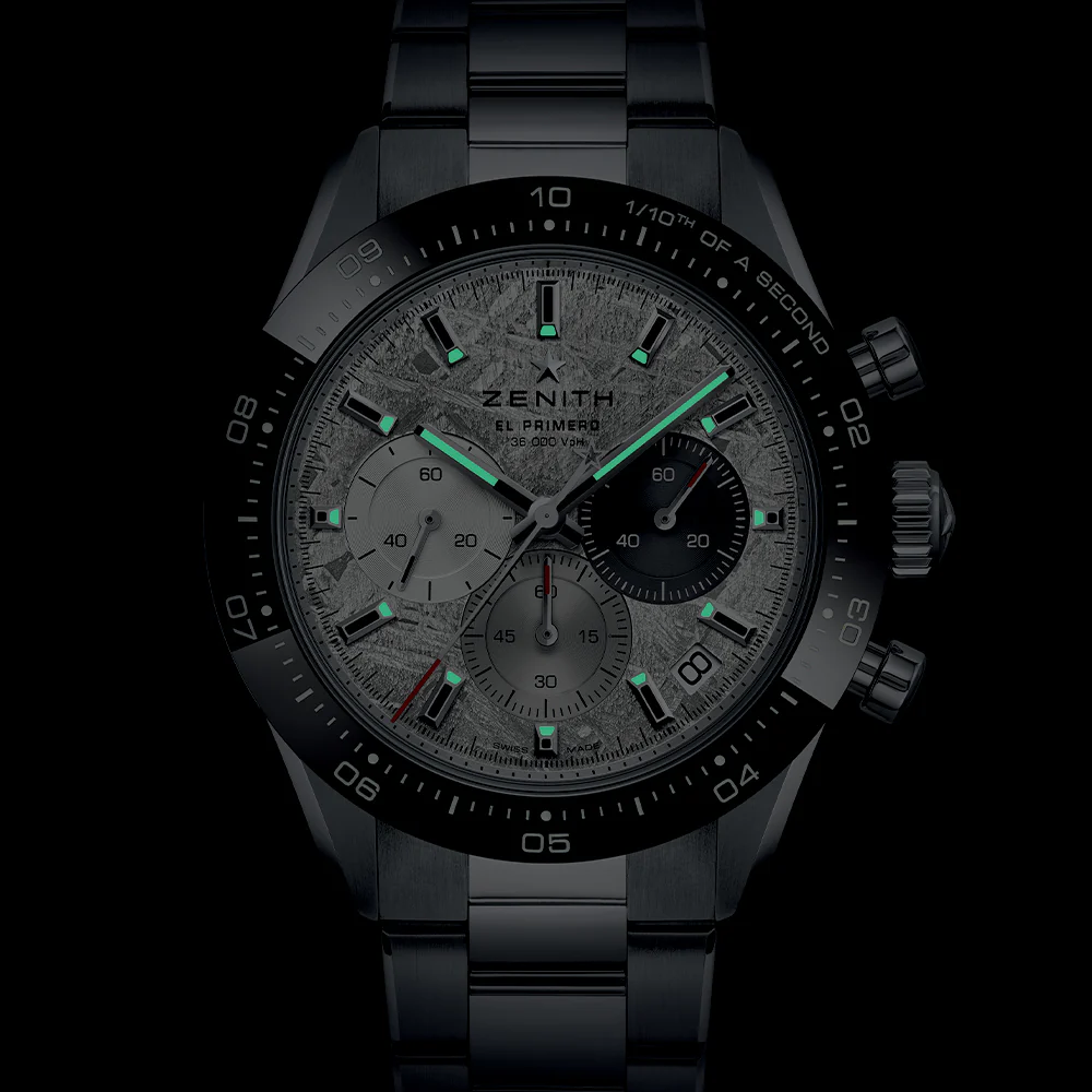Chronomaster Sport 41mm - Meteorite on Bracelet w/ Extra Rubber Strap - Image 5