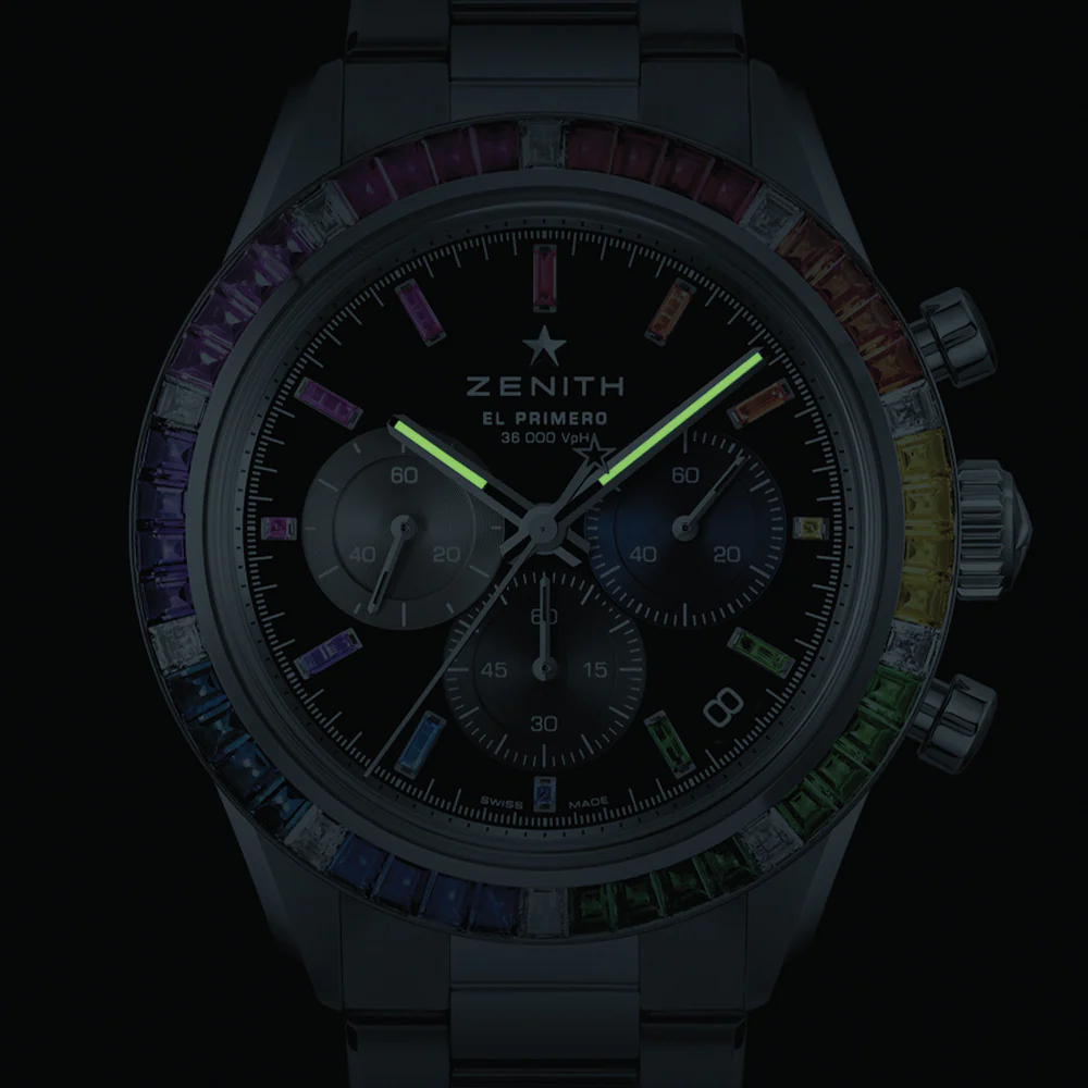 Chronomaster Sport Rainbow 41mm - Black on Bracelet - Image 4