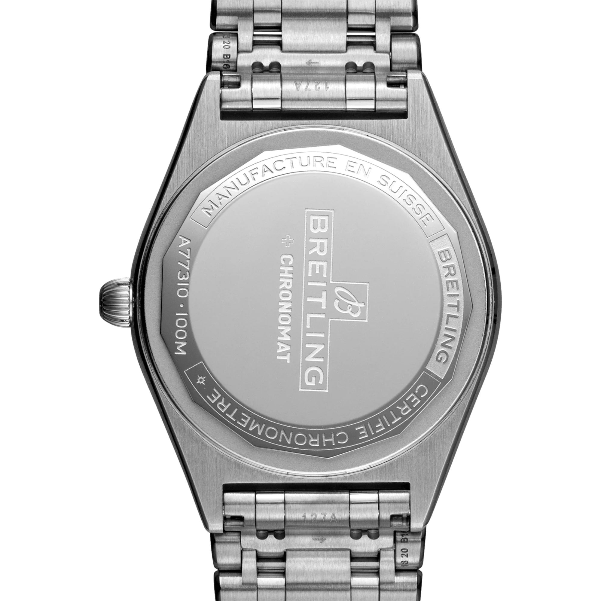 Chronomat 32mm - Pink with Diamonds on Bracelet - Image 3
