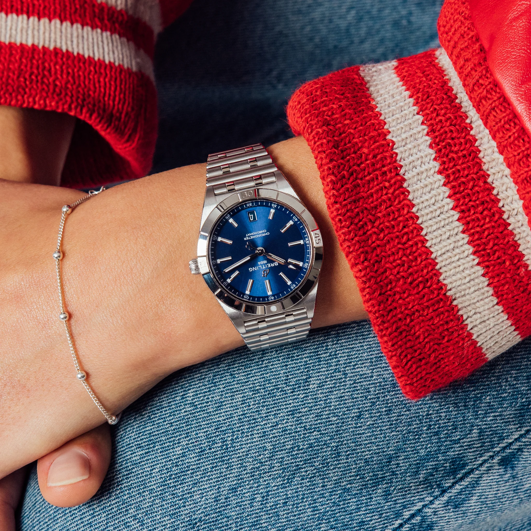 Chronomat Automatic 36mm - Blue on Bracelet - Image 5