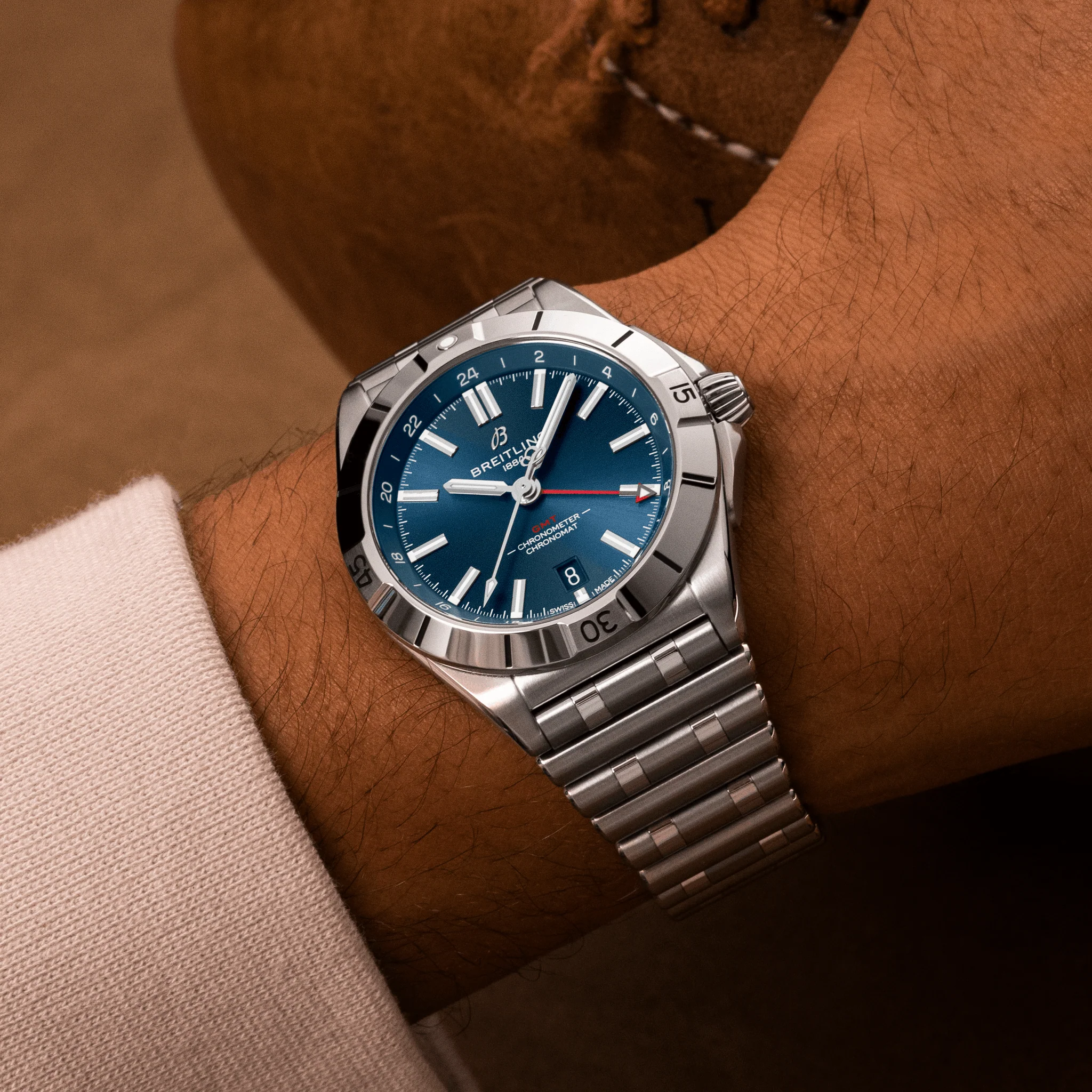 Chronomat Automatic GMT 40mm - Blue on Bracelet - Image 5