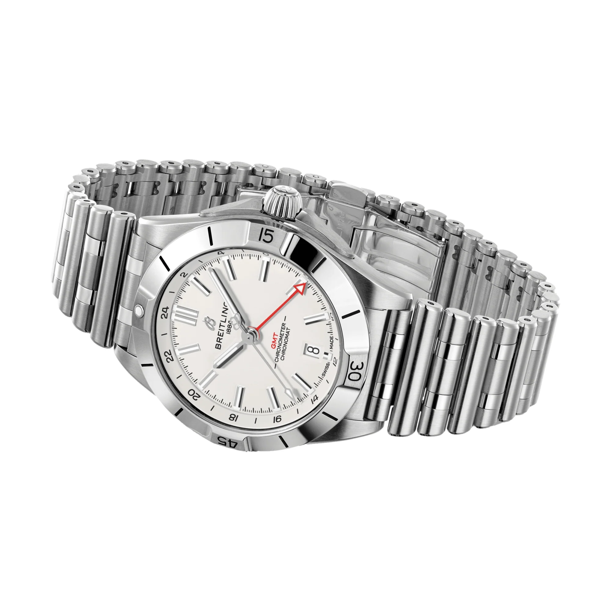 Chronomat Automatic GMT 40mm - White on Bracelet - Image 3