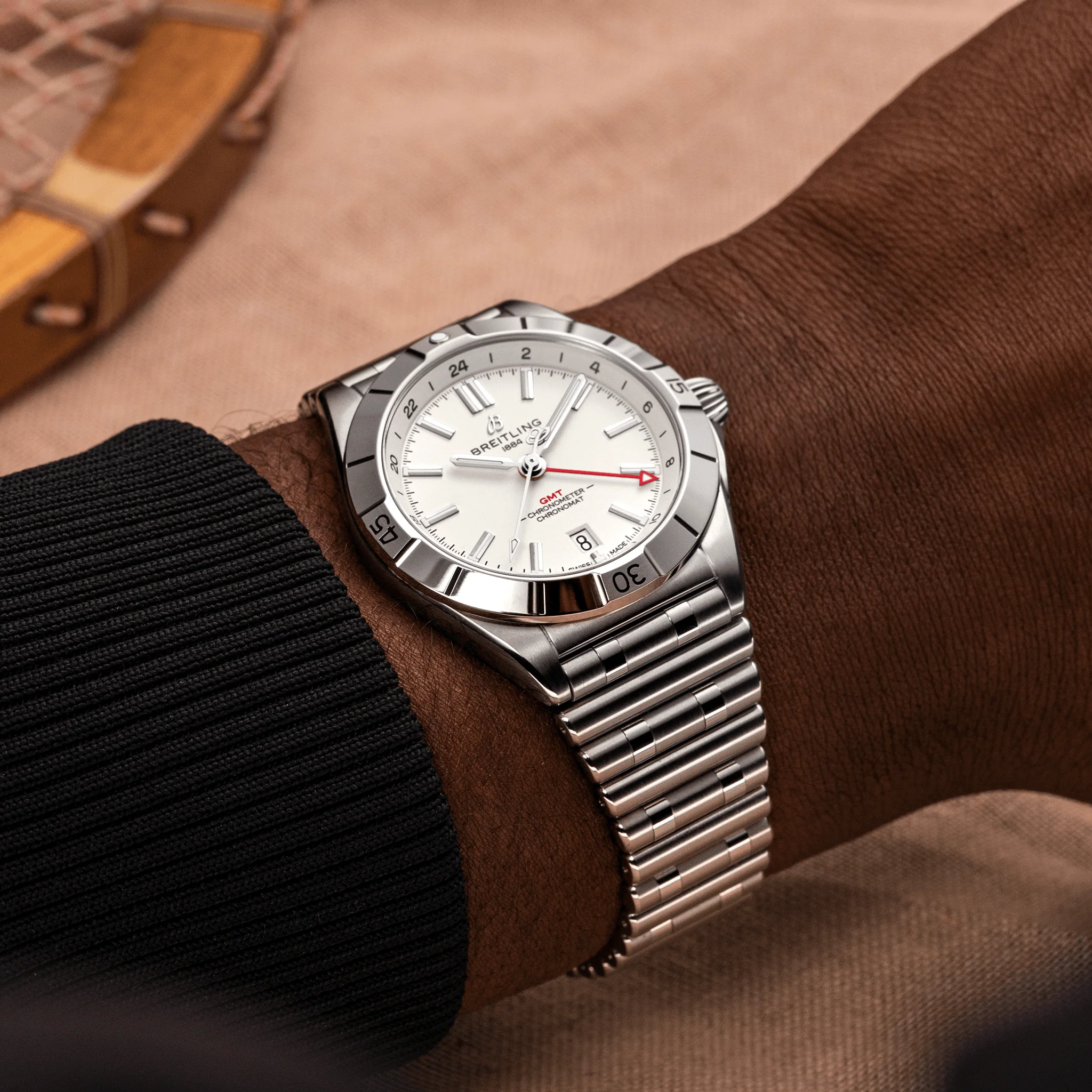 Chronomat Automatic GMT 40mm - White on Bracelet - Image 5