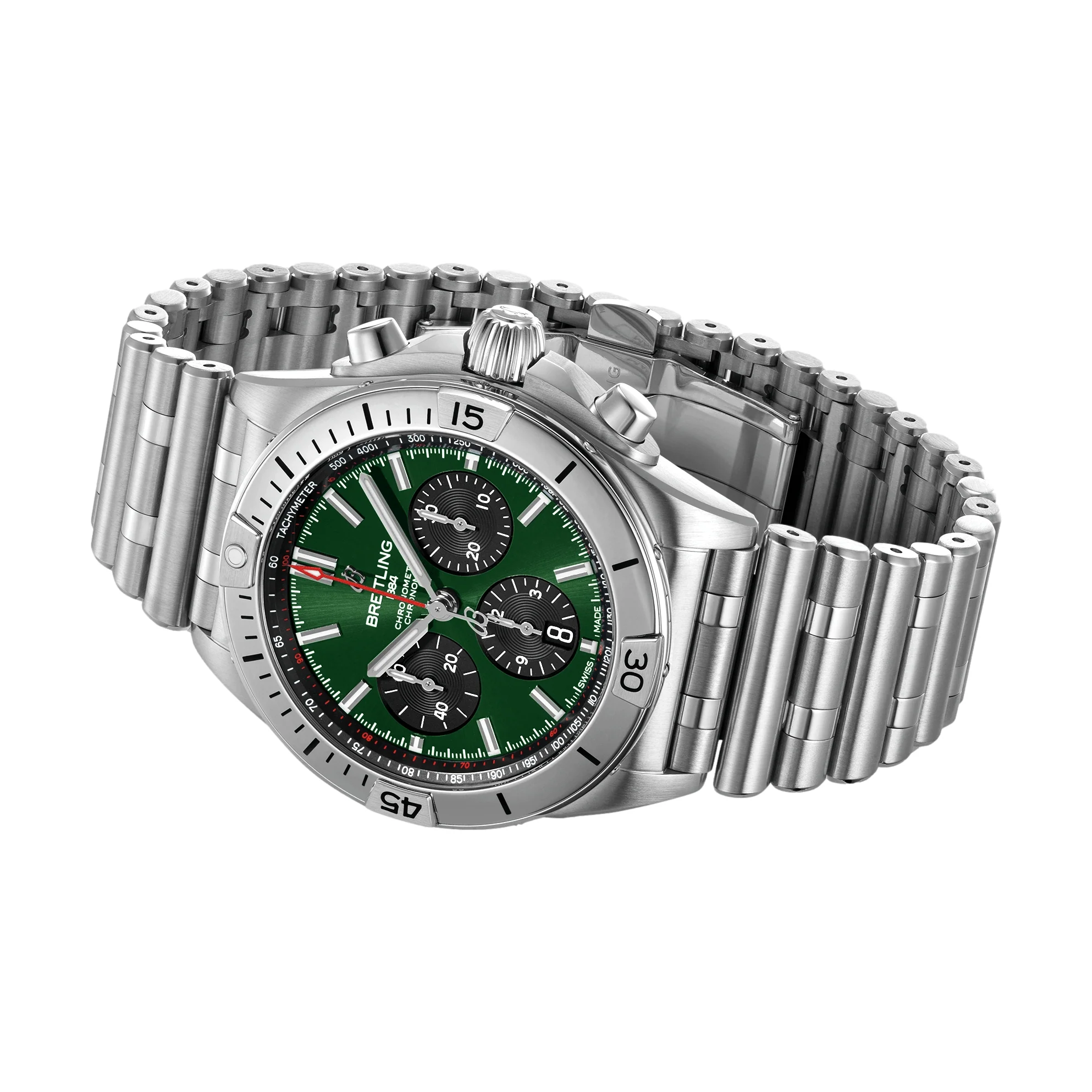 Chronomat B01 42mm - Green on Bracelet - Image 3