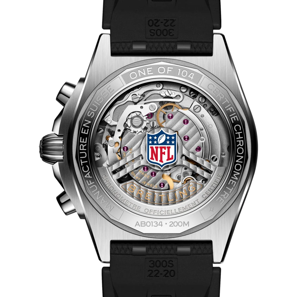 Chronomat B01 NFL Cleveland Browns Limited Edition 42mm - Brown on Rubber Strap - Image 6