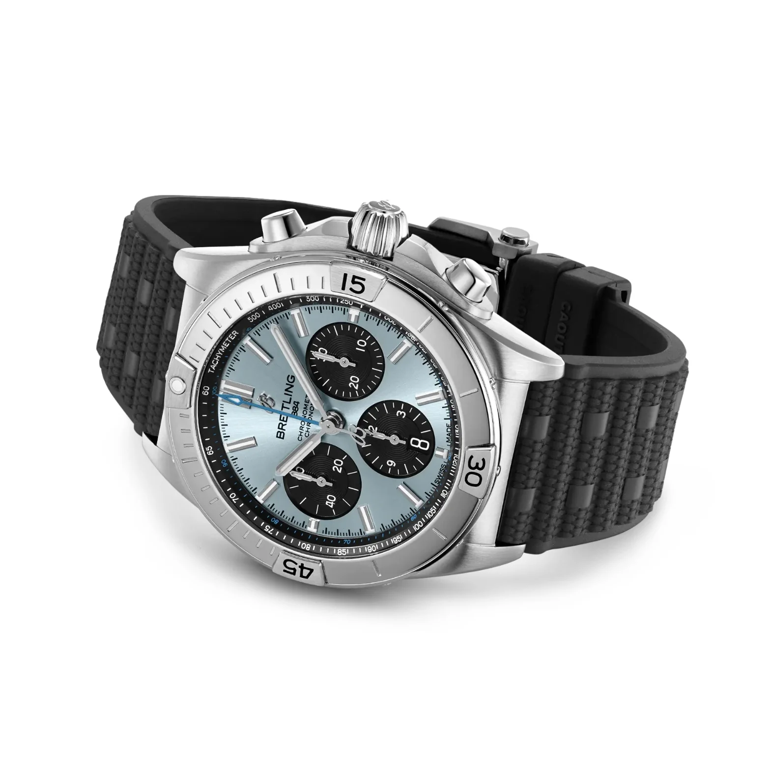 Chronomat B01 42mm - Ice Blue on Rubber Strap - Image 4
