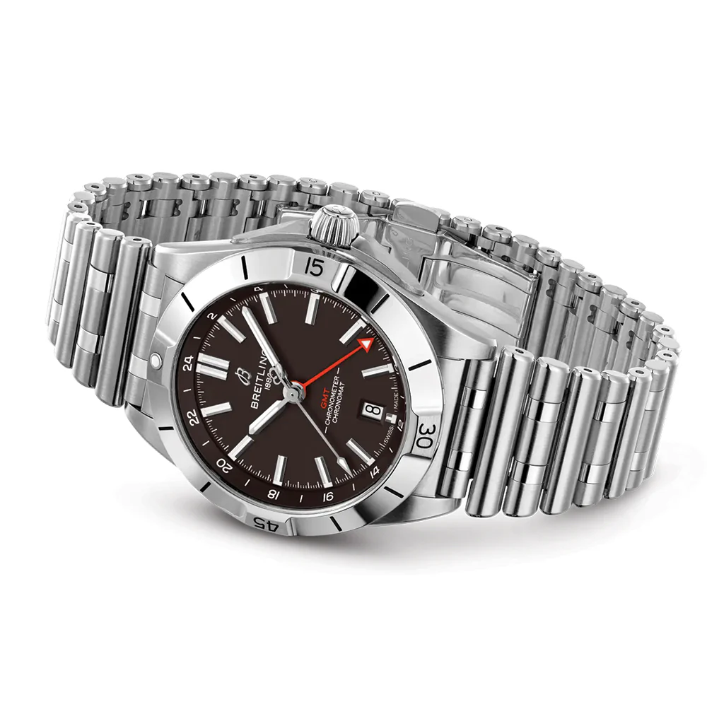 Chronomat GMT Browns Limited NFL Edition 40mm - Brown on Bracelet - Image 2