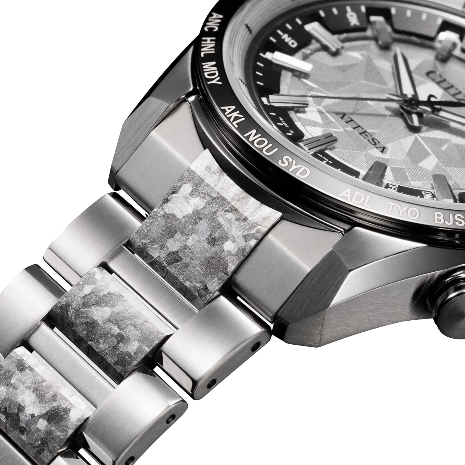 ATTESA Platinum Shine Limited Edition Titanium 40.6mm - Silver on Bracelet - Image 4