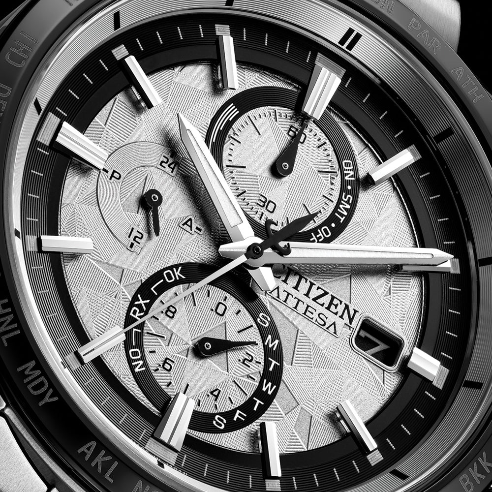 ATTESA Platinum Shine Atomic Timekeeping Super Titanium™ Limited Edition 42mm - Silver on Bracelet - Image 3