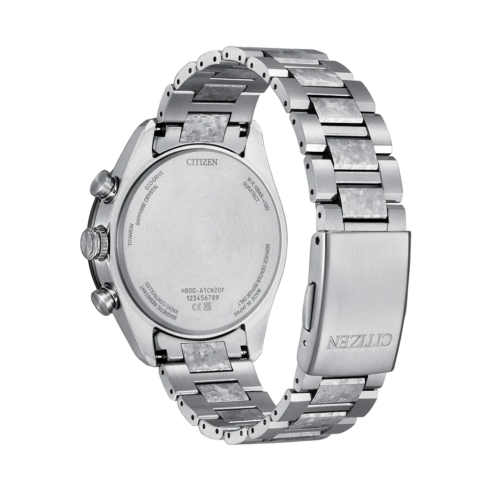 ATTESA Platinum Shine Atomic Timekeeping Super Titanium™ Limited Edition 42mm - Silver on Bracelet - Image 5