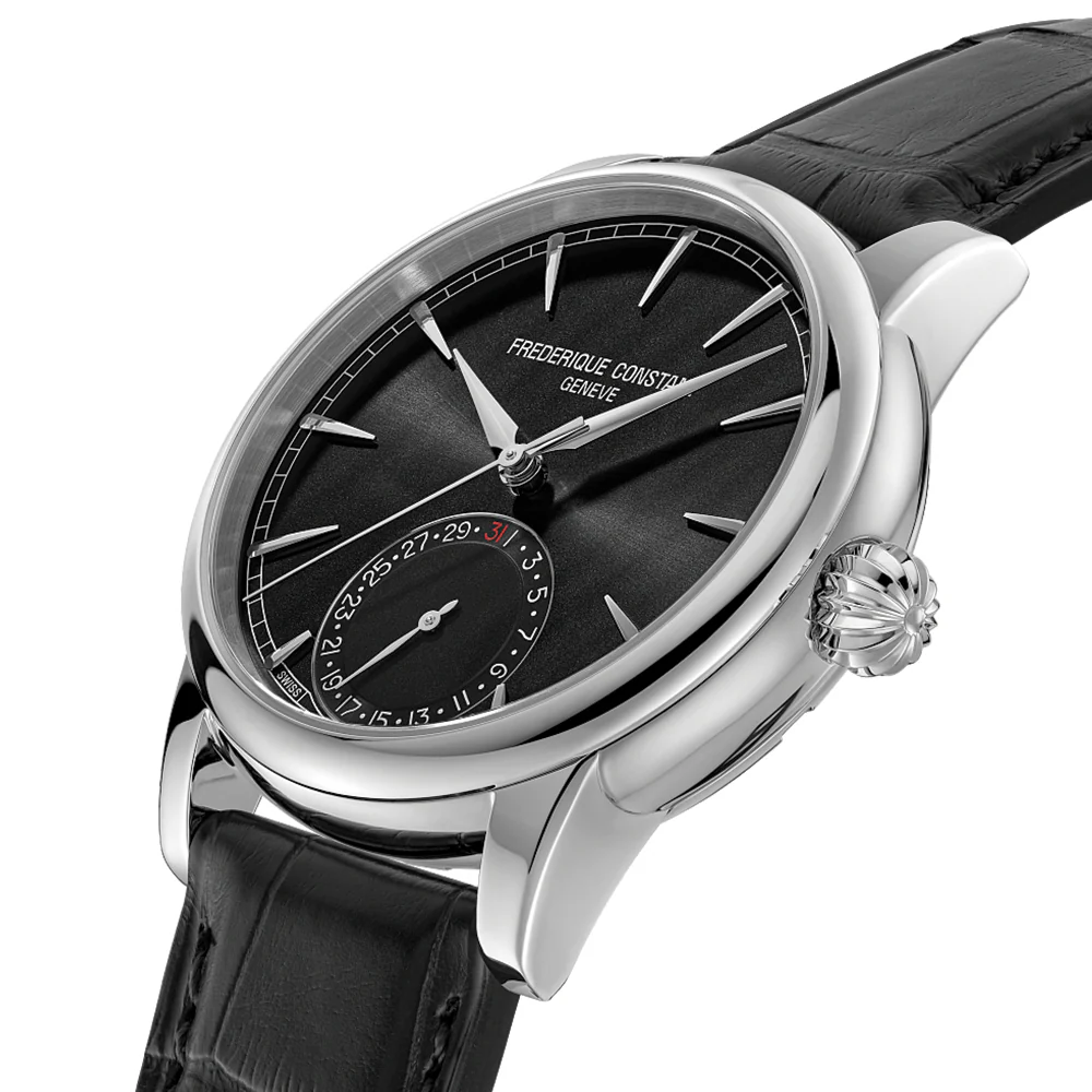Manufacture Classic Date Automatic 40mm - Black on Leather Strap - Image 3