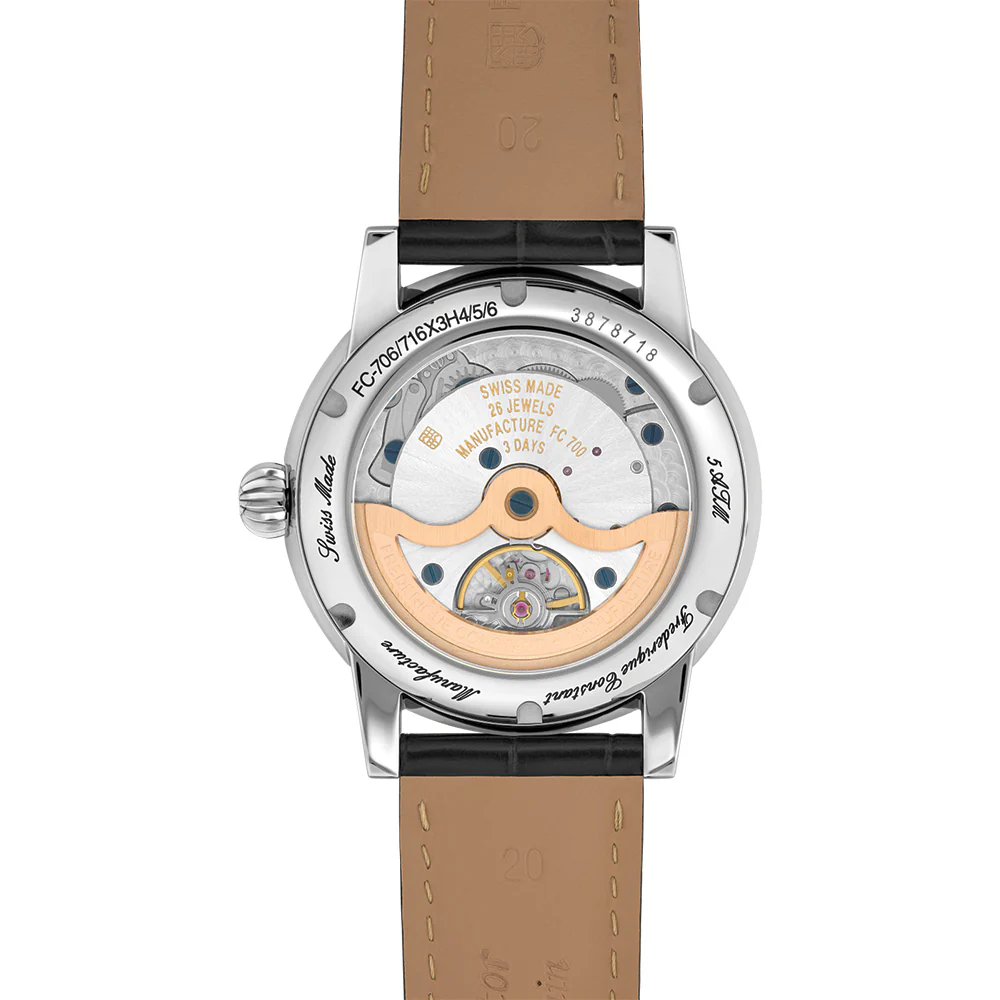 Manufacture Classic Date Automatic 40mm - Black on Leather Strap - Image 5