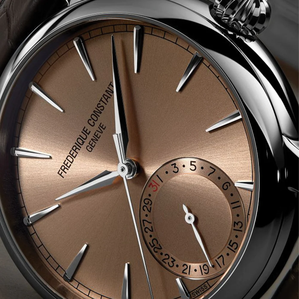 Manufacture Classic Date Automatic 40mm - Salmon on Leather Strap - Image 4
