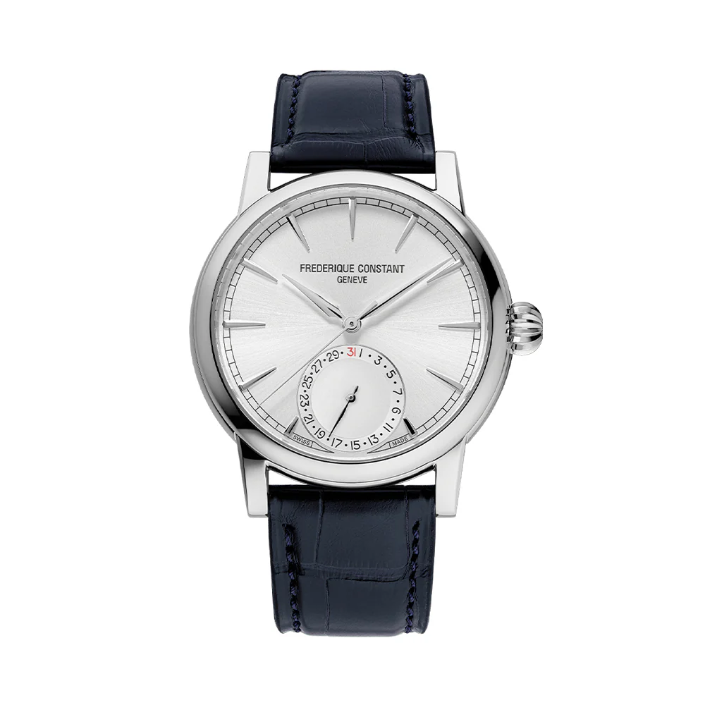 Manufacture Classic Date Automatic 40mm - Silver on Leather Strap