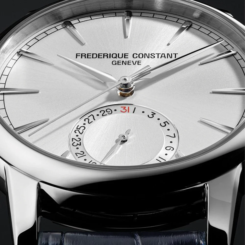 Manufacture Classic Date Automatic 40mm - Silver on Leather Strap - Image 4