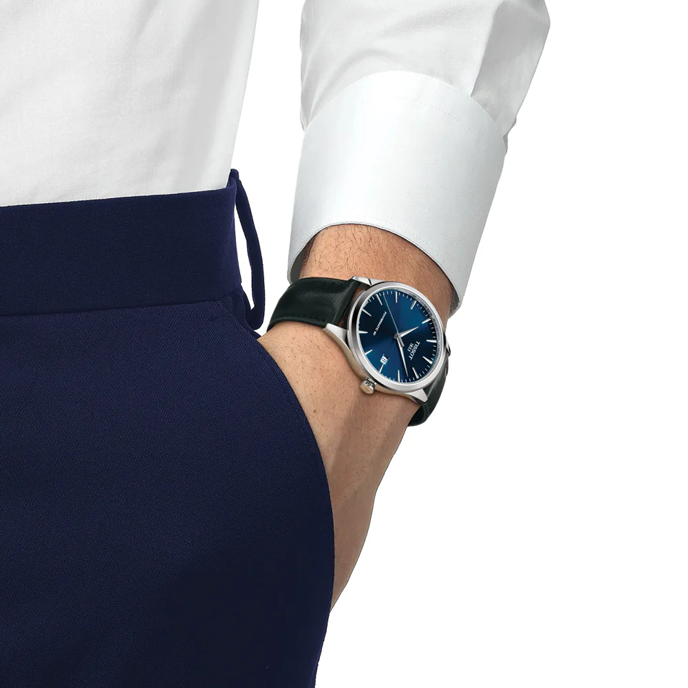 Classic Dream 40mm - Blue on Leather Strap - Image 2
