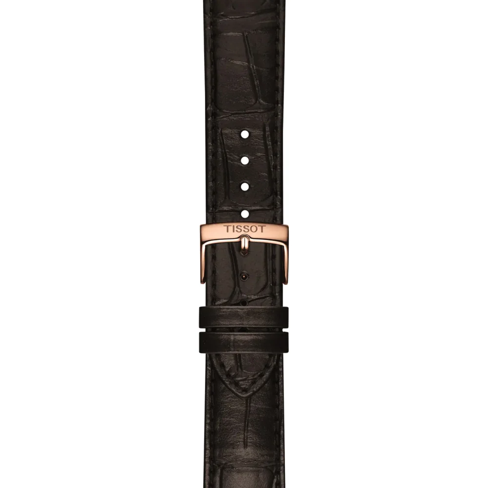 Classic Dream Rose Gold PVD 40mm - Silver on Leather Strap - Image 5