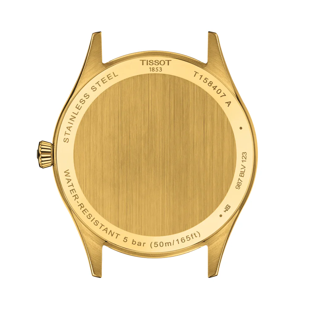 Classic Dream Yellow Gold PVD 40mm - Ivory Gold on Leather Strap - Image 3