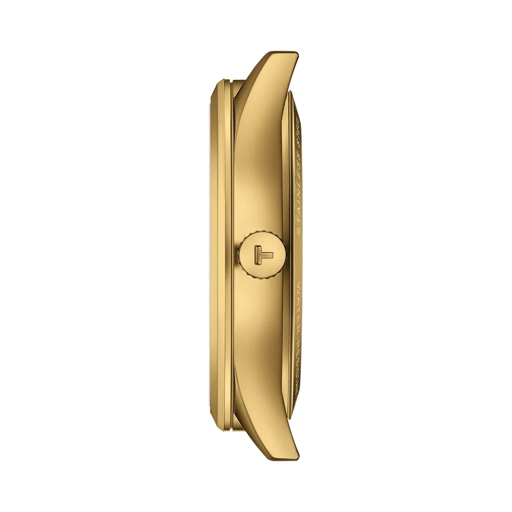 Classic Dream Yellow Gold PVD 40mm - Ivory Gold on Leather Strap - Image 4