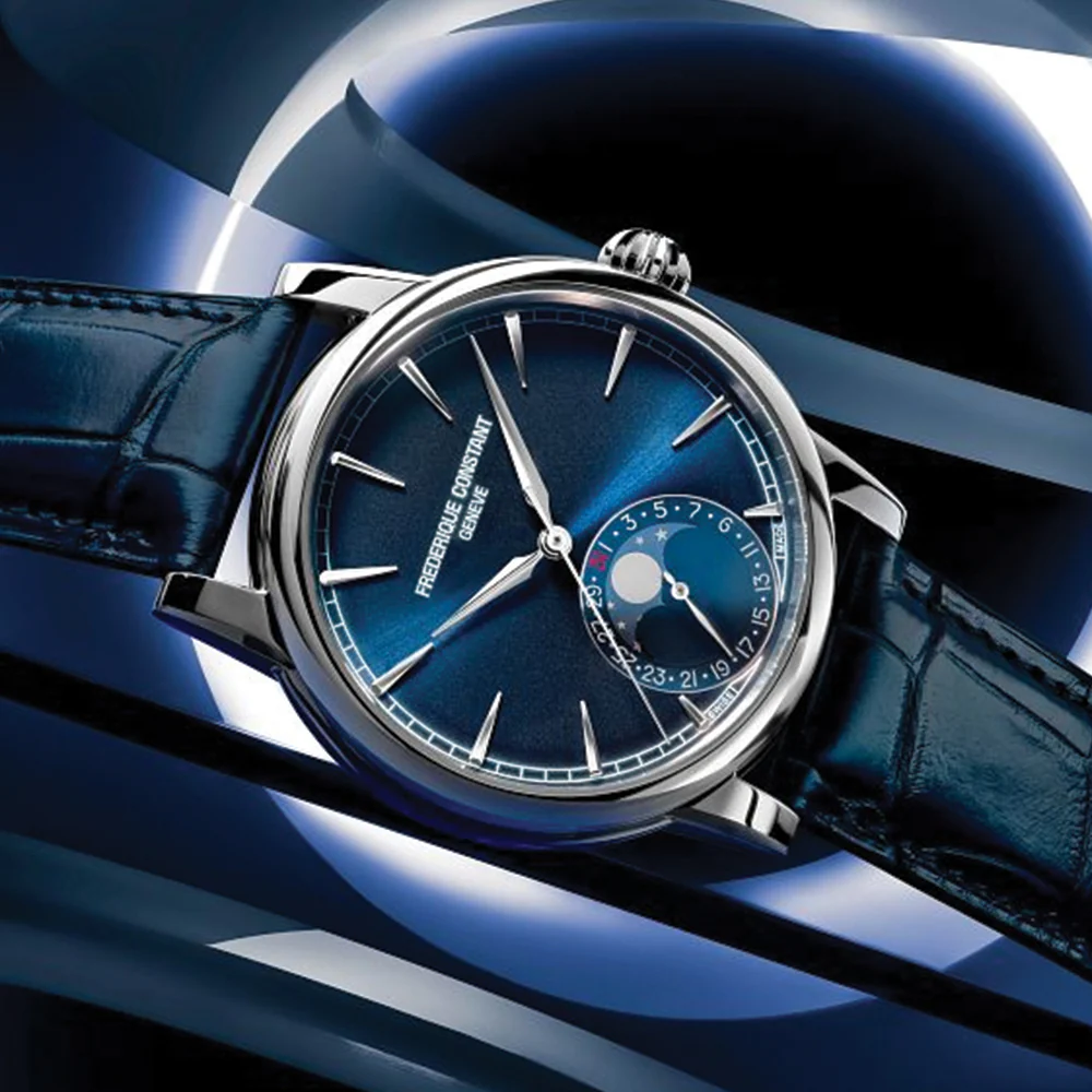 Manufacture Classic Moonphase Date Automatic 40mm - Blue on Leather Strap - Image 2