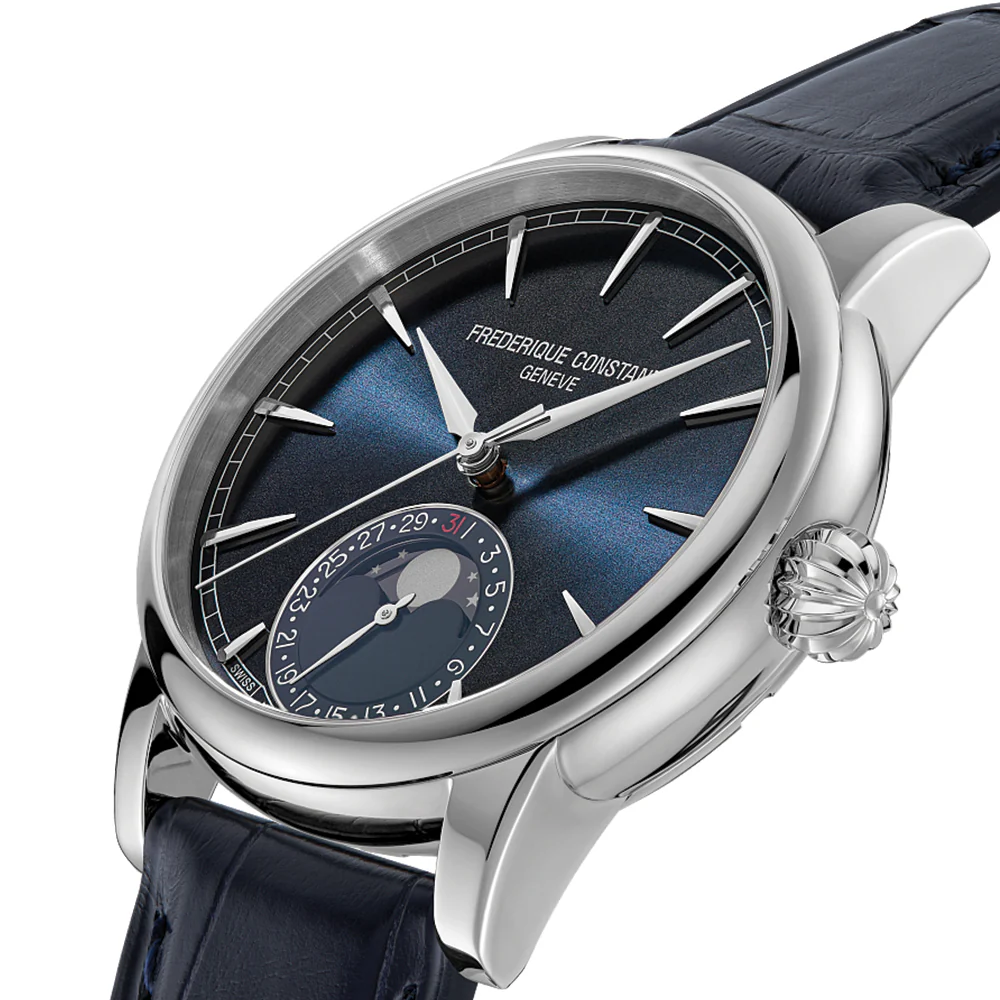 Manufacture Classic Moonphase Date Automatic 40mm - Blue on Leather Strap - Image 3