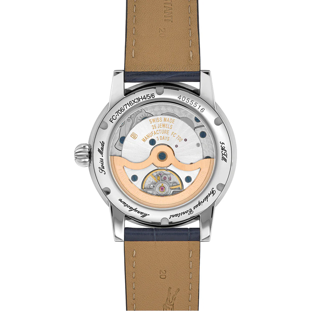 Manufacture Classic Moonphase Date Automatic 40mm - Blue on Leather Strap - Image 5