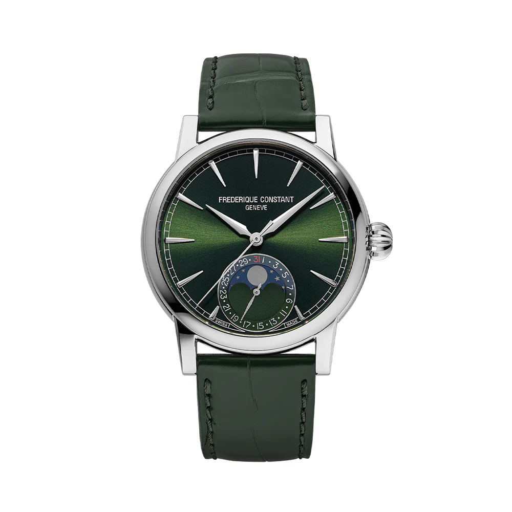 Manufacture Classic Moonphase Date Automatic 40mm - Green on Leather Strap