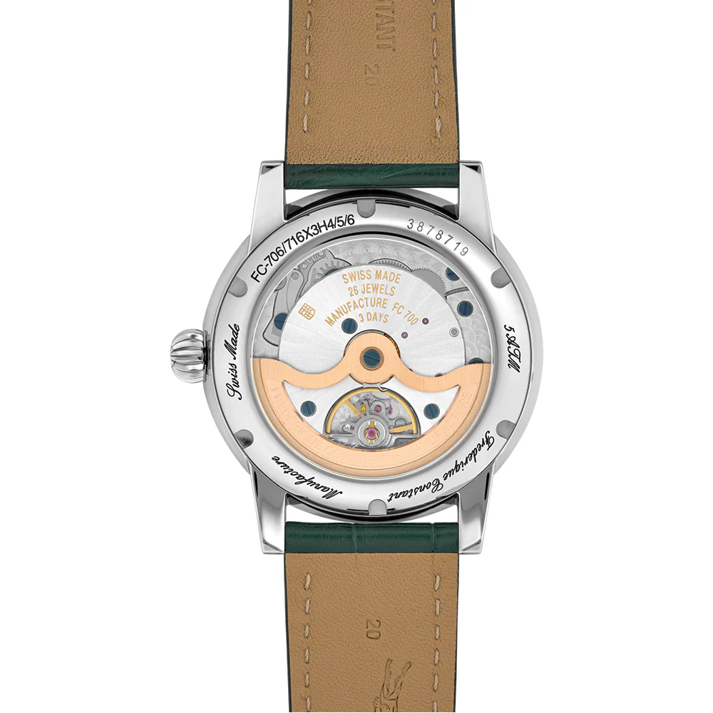Manufacture Classic Moonphase Date Automatic 40mm - Green on Leather Strap - Image 5