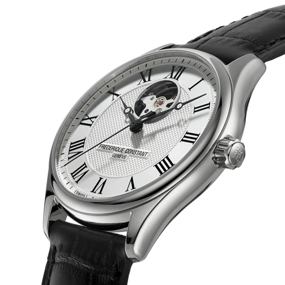 Classics Heart Beat Automatic 40mm - Silver on Leather Strap - Image 2