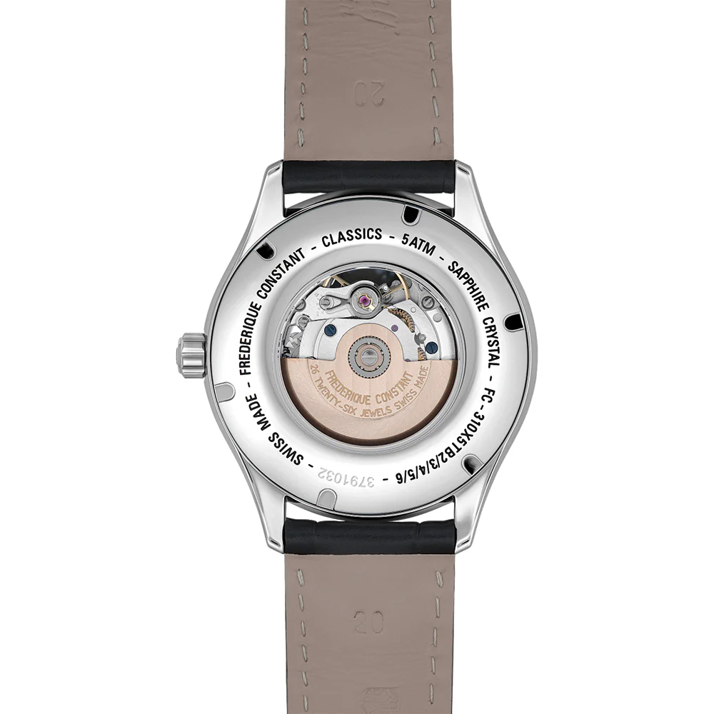 Classics Heart Beat Automatic 40mm - Silver on Leather Strap - Image 3