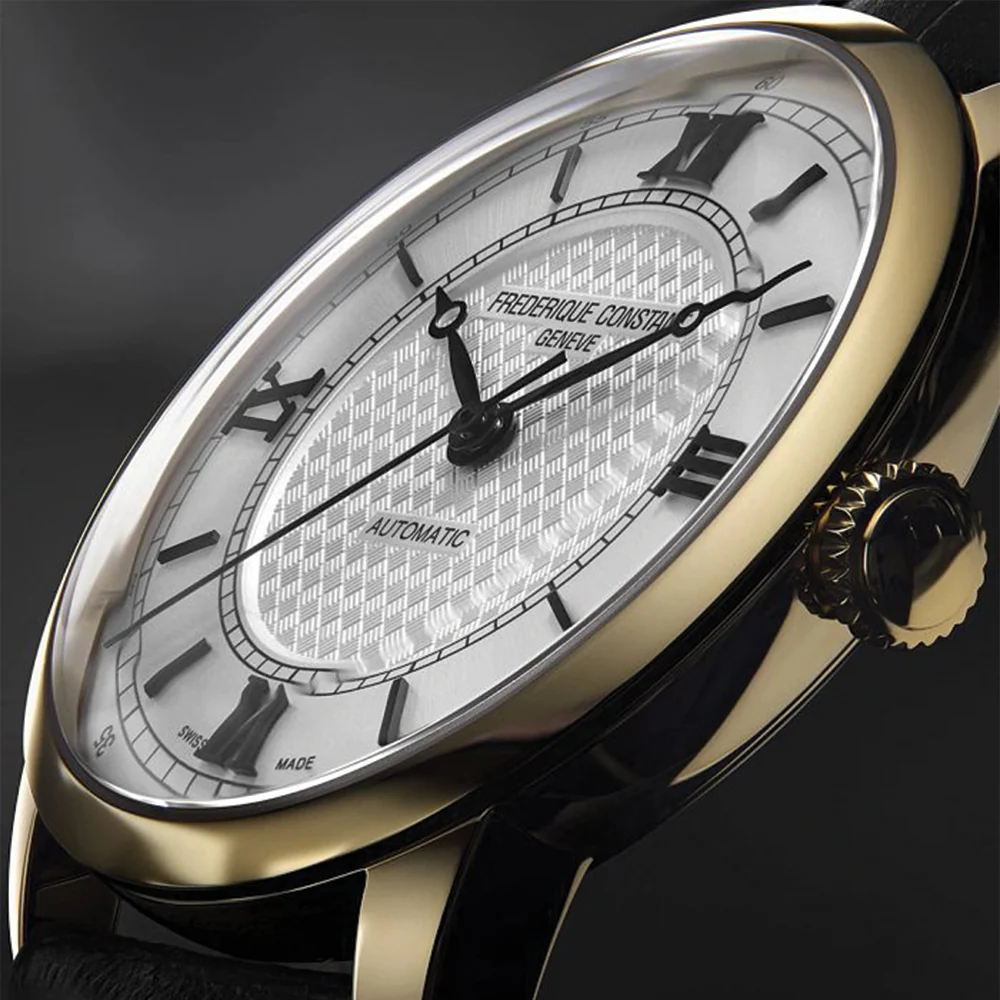 Classics Premiere Automatic Yellow Gold Steel 38.5mm - Silver on Leather Strap - Image 5