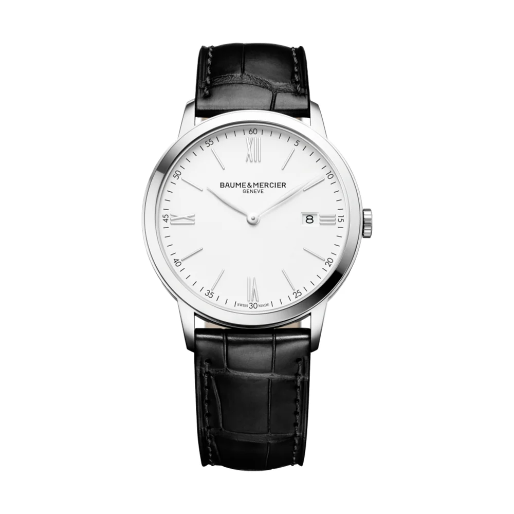 Classima 10323 Quartz 40mm - White on Leather Strap