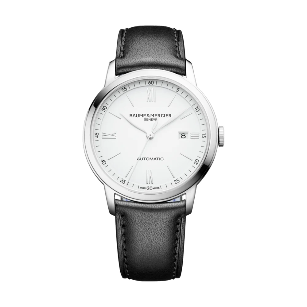 Classima 10332 Automatic 42mm - White on Leather Strap